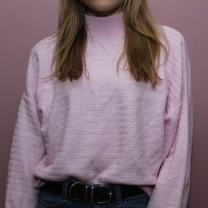 Forever 21 Small Turtleneck Light Pink Sweater